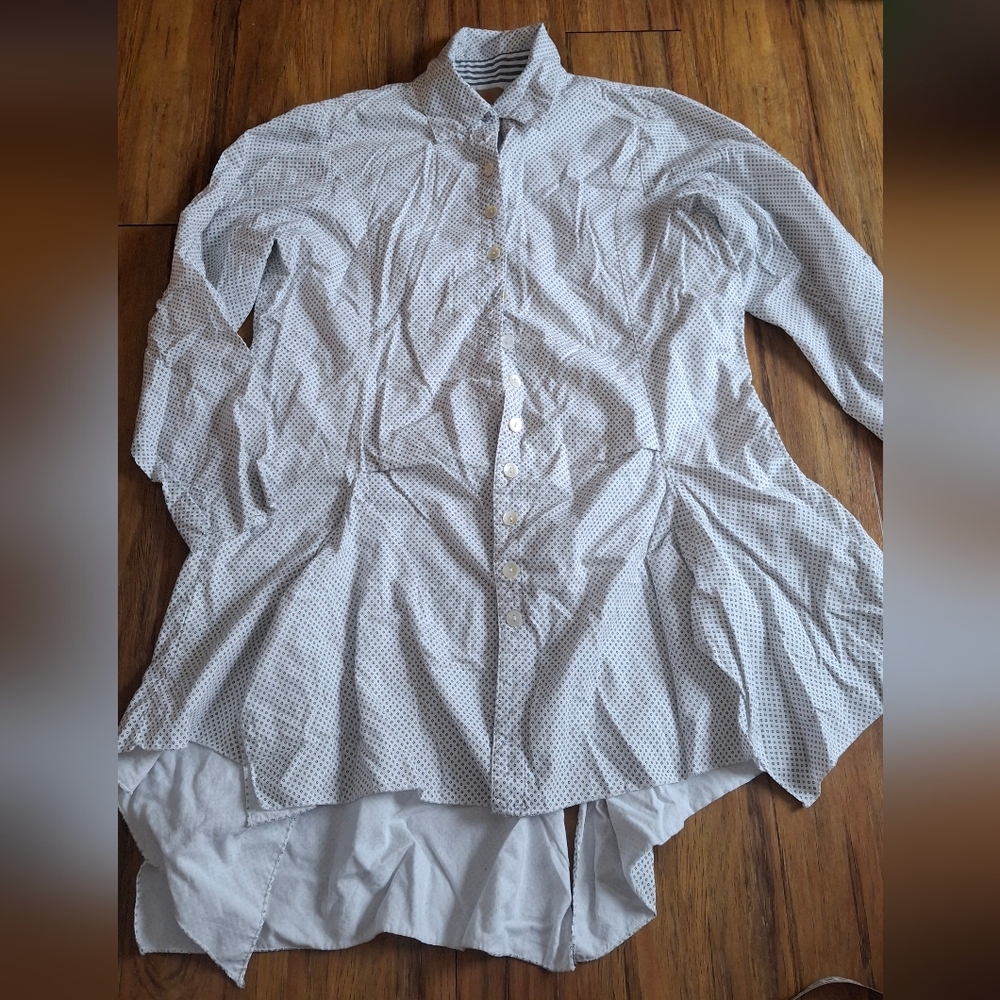 Tulip ~ Button Down Asymetrical Poet Shirt